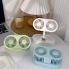 Telescopic Mini Table Fan Folding Air Cooler USB Desktop Small Fan  Running