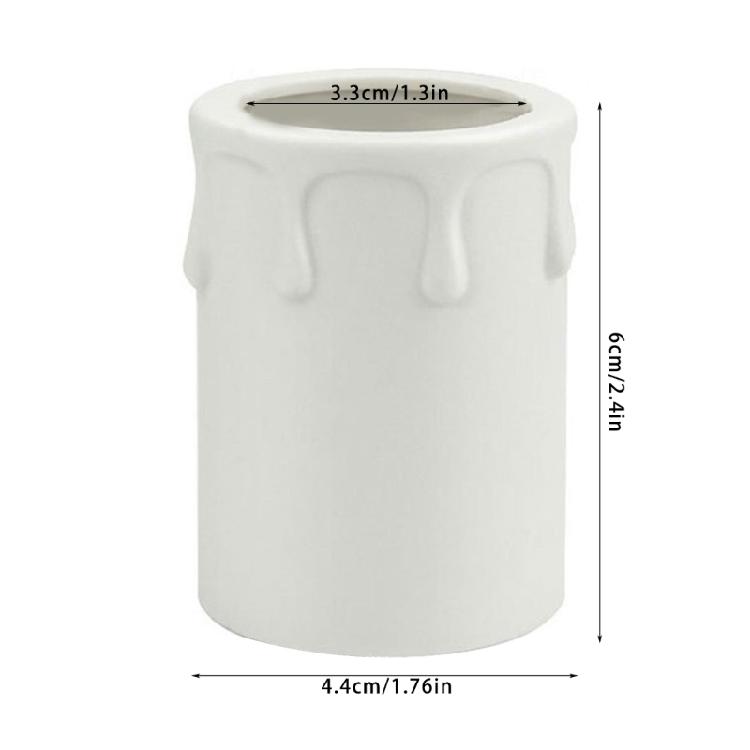 Элегантный Плафон-Колпачок для Патрона Свечи Люстры 10/20 шт. 44x60 мм Пластиковые Гильзы для Оснований Подсвечников и Праздничных Декоров