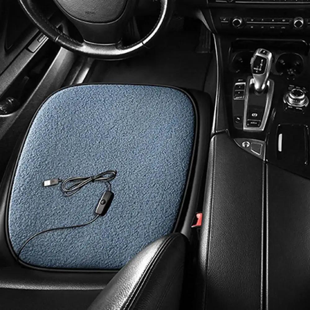 5 В 12 Вт USB Подушка с подогревом Грелка для сиденья Зимний обогреватель Подушка для автомобиля