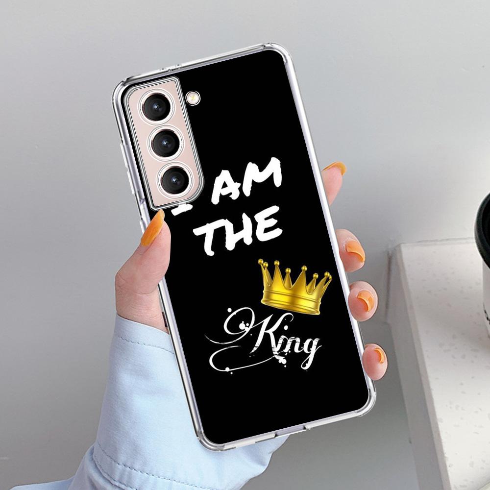 Милый чехол Mom Queen Princess для Samsung Galaxy S22 S20 FE S21 Plus S10 S9 Note 20 9 10 Lite прозрачный мягкий чехол для телефона