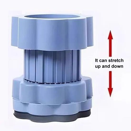 4Pcs Washing Machine Mat Universal Heightening Pads Easy Installation Anti-Vibration Shock Absorbing Washer Dryer Foot Pads