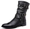 Casual Engineer Riders Studded Boots 43 [formanism] Men's (Black (26.5cm))