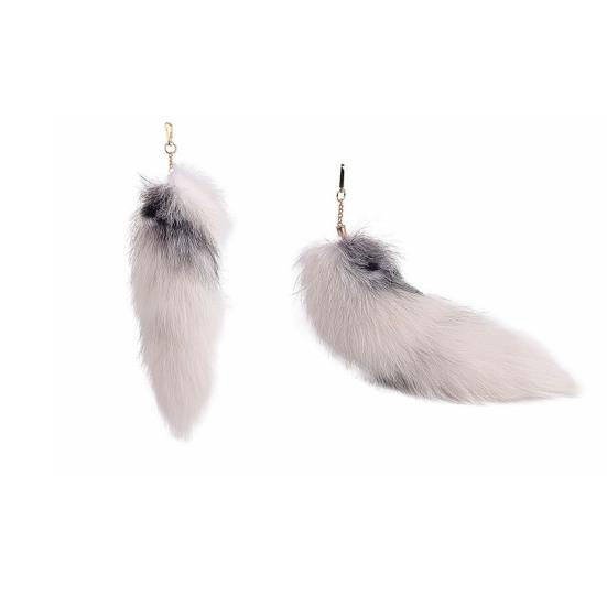 Брелок-подвеска в виде искусственного лисьего хвоста, ручной работы, искусственный меховой хвост, косплей, ренессанс, пушистый хвост, аксессуар для сумки