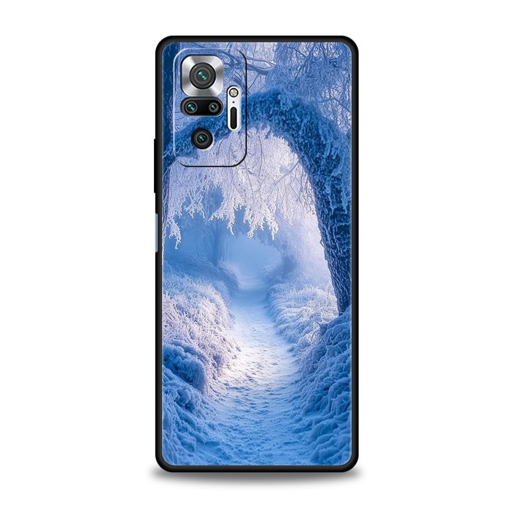Чехол для телефона Landscape Winter Light Snow для Xiaomi Redmi Note 14 13 12 Pro Plus 5G 9S 9 10 11 4G 14C 13C 12C 10C 9C 9A Мягкий чехол