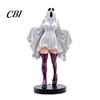 Resin Spooky Statue for Office Table Gothic Ghost Lady Sculpture, Halloween Shrouded Woman Figurine, Mythical Retro Style Weird Home Accessories