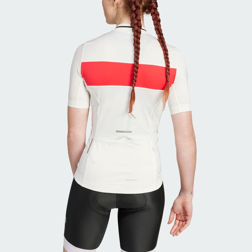 Adidas Heritage TEMPO LEGACY JERSEY Cycling Clothing Women's Pink White/Pure Gemstone Red JD7181