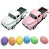 Easter Metal Truck Decors with Eggs Table Decors Easter Metal Farm Pickup Truck Decors Table Centerpieces Home Office