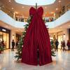 Super Large Christmas Bow Pendant Red Velvet Xmas Tree Bowknot Pendant Ornaments for Home Decor New Year Party Gifts Decoration