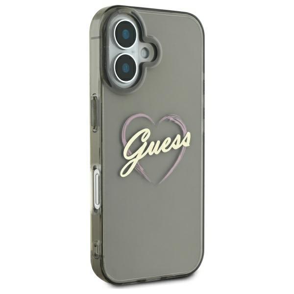 Guess Guhcp16Shchgspk Iphone 16 6.1 Czarny/Black Hardcase Iml Heart