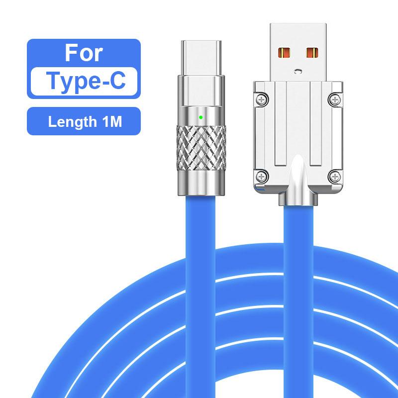 120W Fast Charging Cable UsB To Type-cinterface for Xiaomi Samsung Huawei Andriod Type C Data Charging Cable Cordhttps