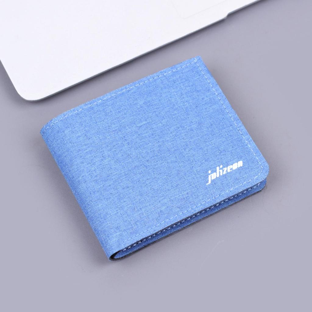 Мужской ультратонкий кожаный бифолд кошелек из канвы