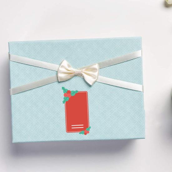 10 листов бирки для рождественского подарка и обратно, самоклеящаяся мультяшная Санта-Лось, рождественская тема, сделай сам, подарочная коробка, конверт для поздравительной открытки, подарочная наклейка, этикетка