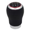 Sakan Car Shift Knob 5-Speed 8*5cm Aluminum Red Stitch