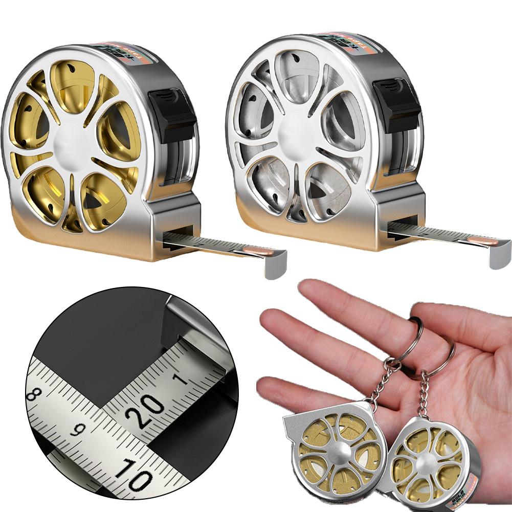 Мини рулетка 2 м выдвижная легко читаемая брелок измерительная лента, дюймовая/метрическая шкала карманная рулетка для инженера