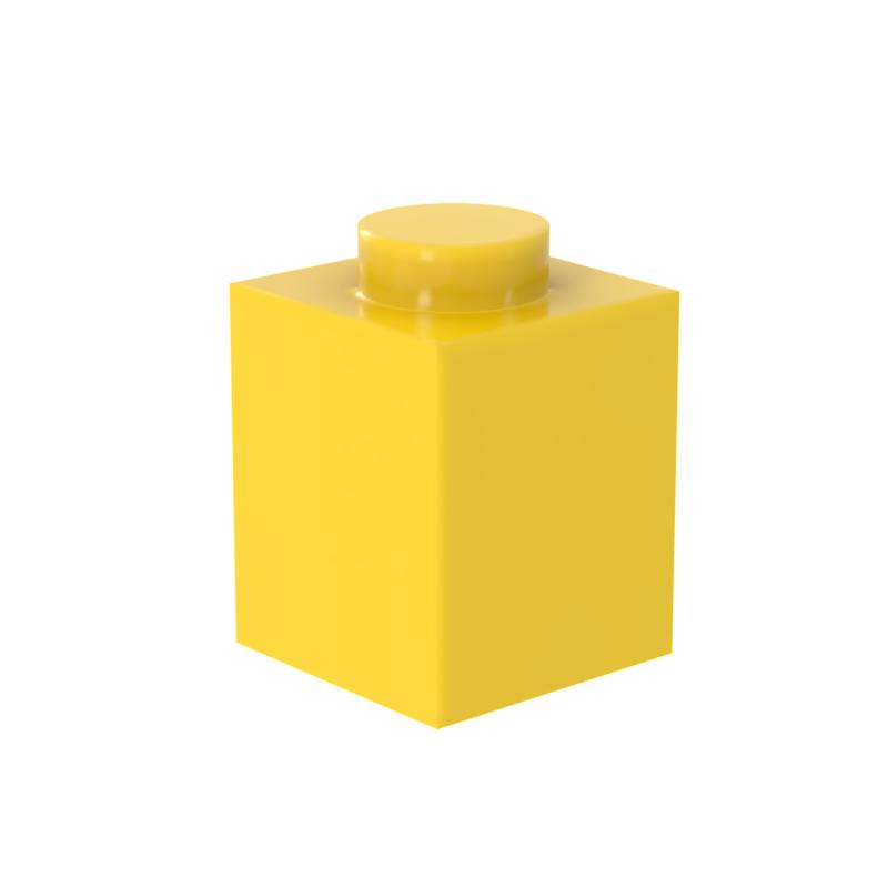 [FunBrick] 20 ШТ. Классические Строительные Блоки для DIY Толстые Фигурки Кирпичики 1x1 Точки Образовательные Креативные Совместимые с 3005 Пластик К