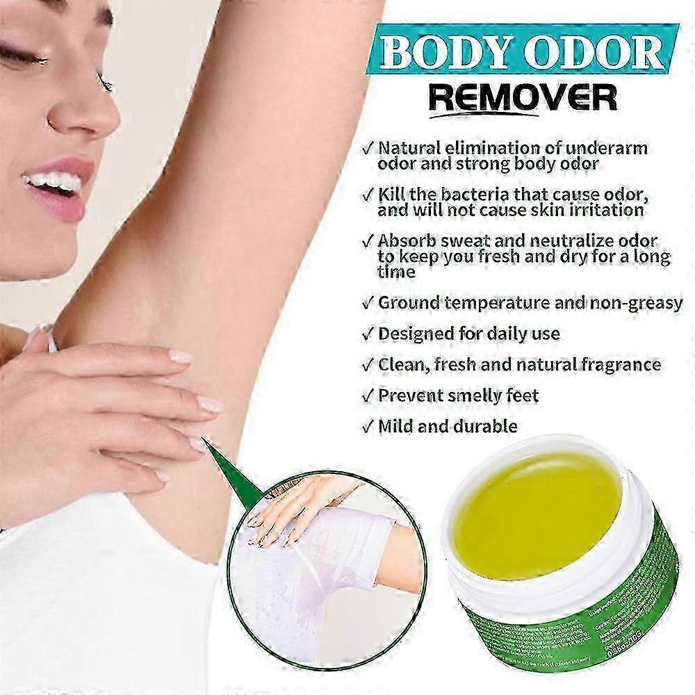 3PCS Effective Body Odor Removal Cream Sweat Eliminator Underarm Odor Treatment Bad Smell Antiperspirants Lasting Armpit Deodorizer 4278667168302
