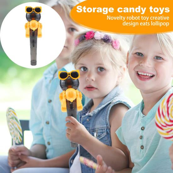 Держатель для леденцов Игрушка в форме динозавра Чехол для леденцов Новинка Ешь леденец Робот Игрушка Забавный леденец