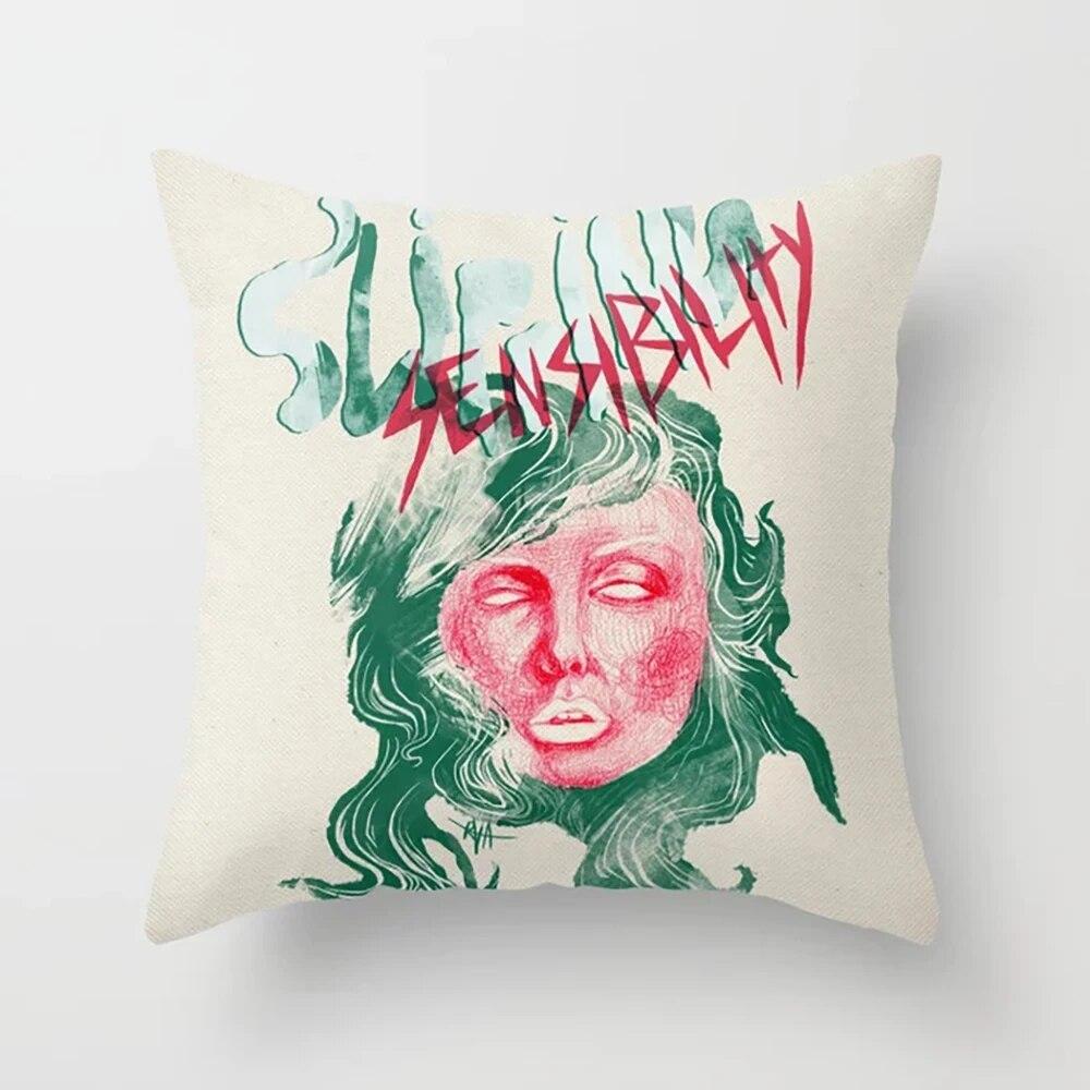 Чехлы на подушки с принтом японской мифологии, наволочки для спальни, гостиной, домашнего декора