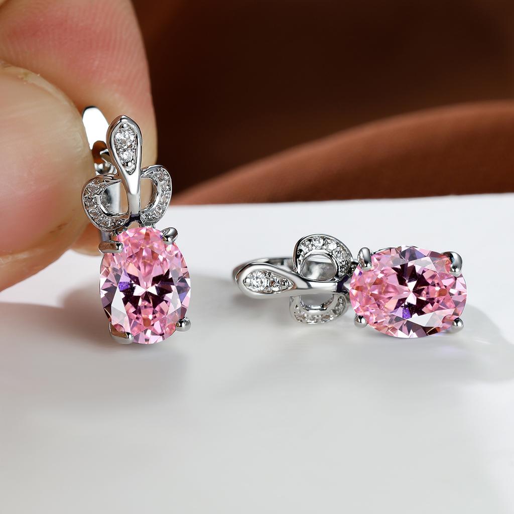 Изысканные круглые серьги для женщин, простые цветочные серьги, свадебные серьги с радужными камнями