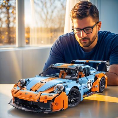 Новый RSR Classic Модель Супергоночных Автомобилей Модель Спортивного Автомобиля Кирпичики Наборы Транспортных Средств Технические Блоки Игрушки для Детей Детские Подарки для Взрослых