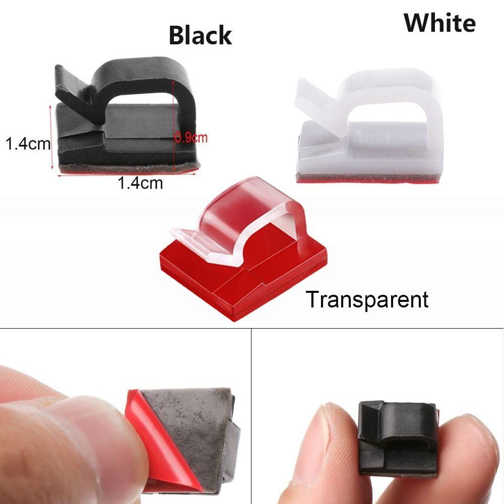 Practical Fastener Self-adhesive Buckle Line Cable Clip Cable Clamp Fixer Holder Wire Management