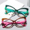 Fashion Cat-Eye Anti-Blue Light Reading Glasses Ladies' Exclusive Sweetheart Style Presbyopia Glasses Diopters 0 To +4.0