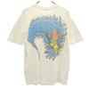 90s Old USA Made LIFE'S A BEACH Back Print Short Sleeve Surf Print T-shirt Men's Used