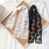 Hollow Out Lace Scarf Women's Retro Long Hair Tie Headband Ribbon Decoration Scarf Neck Decoration Headscarf