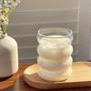 Кружка-гусеница из высокоборосиликатного стекла, прозрачная, спирально гофрированная, простая бытовая однослойная кружка, термостойкое утолщенное стекло