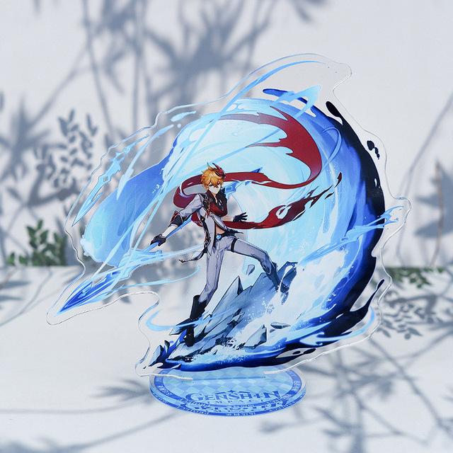 Genshin Anime Cartoon Acrylic Material Figure Puppet Doll Plate Desk Decor Standing Sign Game CollectionKids Collect Toys