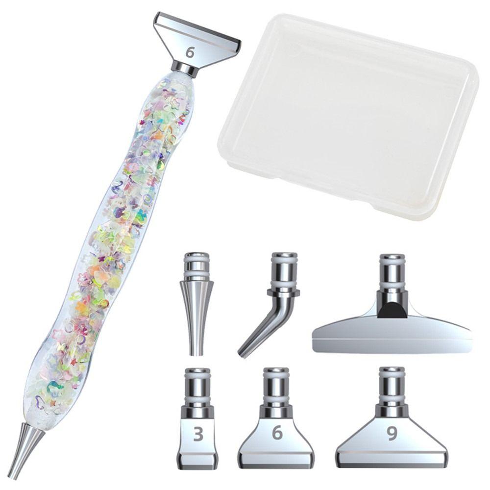 Ручка для выкладки алмазной мозаики, аксессуары для алмазной вышивки, ручки для алмазной живописи крестиком, светящаяся ручка для выкладки алмазов