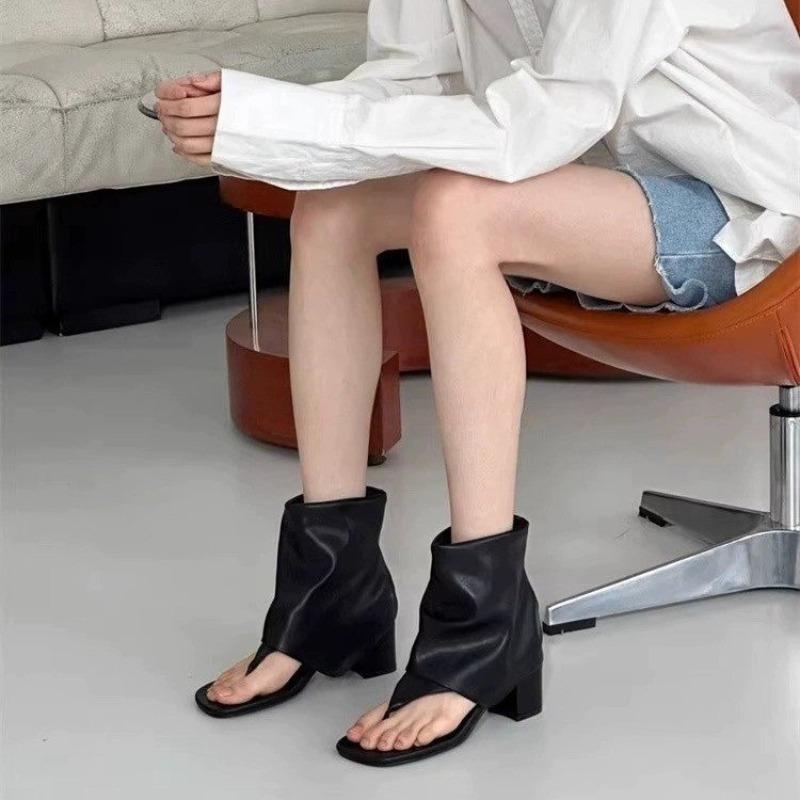 2024 Новые популярные модные женские сандалии Flip-Toe, туфли для банкетов, сандалии, однотонные летние женские туфли Zapatos