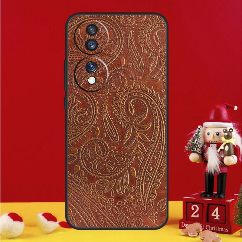 Коричневый Western Case с ручной тиснёной отделкой для Honor Magic 7 6 8 Pro Honor Win X9a X9b X9c X9d X8c X8b 50 70 90 200 400 Lite Чехол