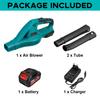 12500 об/мин Аккумуляторный электрический воздуходув 3500 Вт Ручной воздуходув для листьев Пылесборник Подметальная машина Садовые инструменты для литий-ионного аккумулятора 388VF