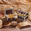 1Pc Miniature Cashbox Pirate Adventure Game Doll House Ornament Treasure Chest Figurine Micro Landscape Creative Jewelry Box Hot