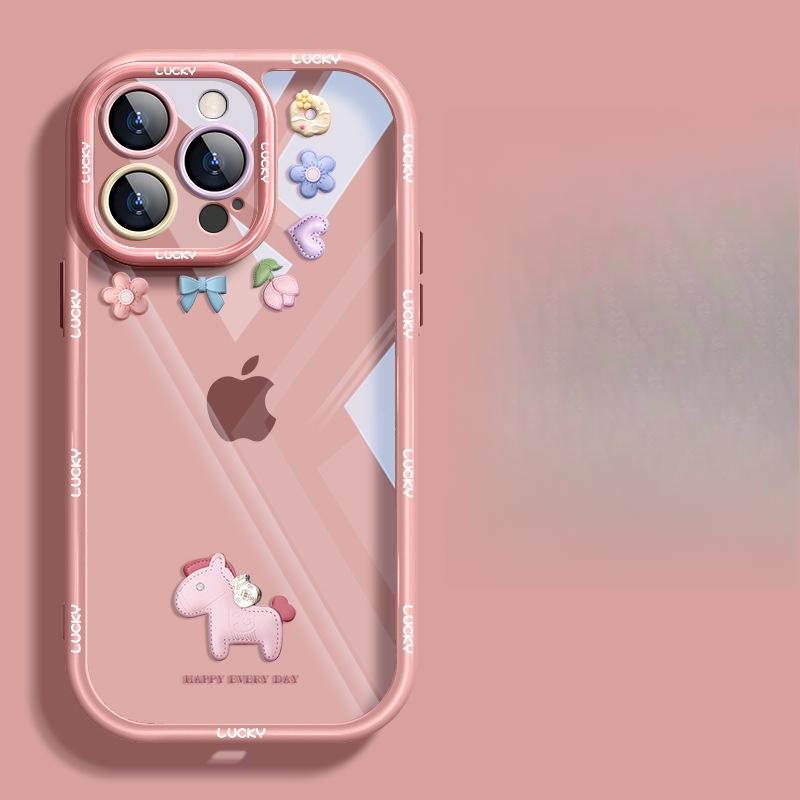 Подходит для чехла для мобильного телефона Apple 15 iPhone 14pro Разбогатей немедленно 13 Простой креативный 12/11 Прозрачный силиконовый женский