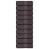 VidaXL Guest Towels 10pcs Anthracite 30x50cm 360g/m² 100% Cotton, Towel, Face Towel, Set of 136679