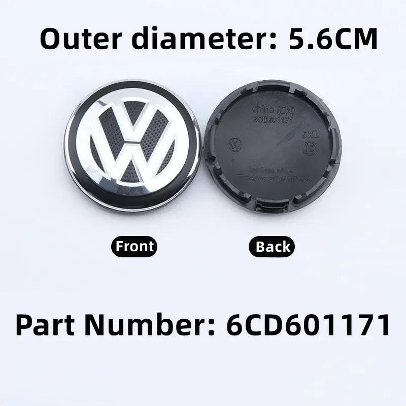 Новые 2026 4 шт. Volkswagen 56 мм 60 мм 65 мм 70 мм 76 мм Центральные колпачки ступиц колес автомобиля Значки Для VW Jetta MK5 Golf Passat Tiguan CC EK1