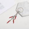 Chili Pendant Keyring Pepper Shaped Keychain Ornament Stylish Bag Embellishment
