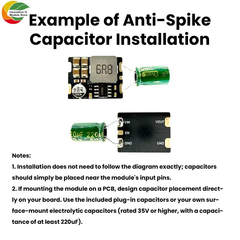 DC 5-30V 5A Step-Down Module Output 3.3V/5V/8.4V High-Current DC Synchronous Buck Module DC-DC Step-Down Converter Power Module