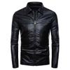 Autumn and Winter New Men's Casual Leather Jacket Motorcycle Lapel Leather Jacket for Men