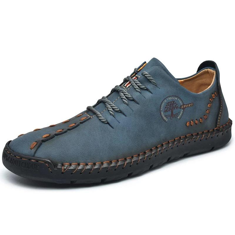 Leather Shoes Casual Sneakers Men Shoes Driving Comfortable Split Leather Shoes Men Loafers Moccasins Tooling Shoes