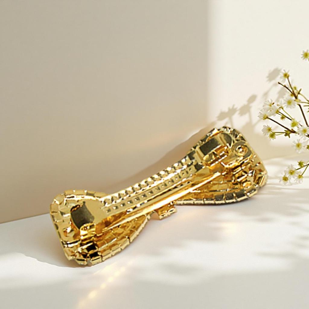 Korean Style Rhinestone Bow Hair Clip Claw Chain Accessories