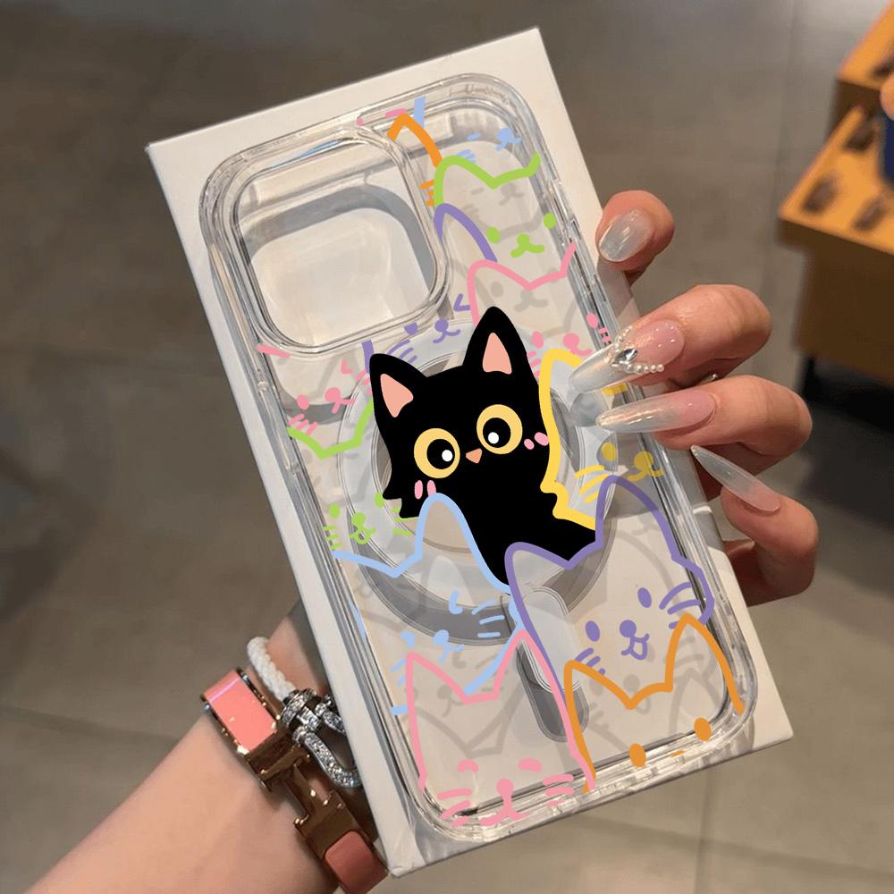 Магнитный чехол для телефона для iPhone 11 12 13 iPhone 13 14 15 Pro 15 16 Pro Max Samsung A15 A16 A25 A26 A55 A56 S25 S24 S22 S23 Ultra S25 Edge