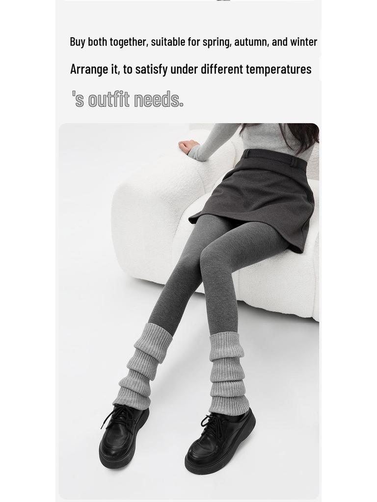 Колготки с высокой талией в вертикальную полоску со штрипками для женщин - Микро-давление для похудения и тепла, Идеально подходят для весны и осени.