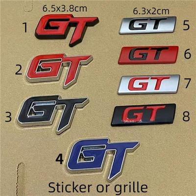 Автомобильный Стайлинг 3D Металлическая Эмблема GT Эмблема Передняя Решетка Автомобиля Значок Наклейки Аксессуары Для Всех Моделей Авто Аксессуары