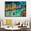 Абстрактная вода город Венеция картина маслом на холсте пейзажные постеры и принты настенное искусство гостиная спальня домашний декор без рамки