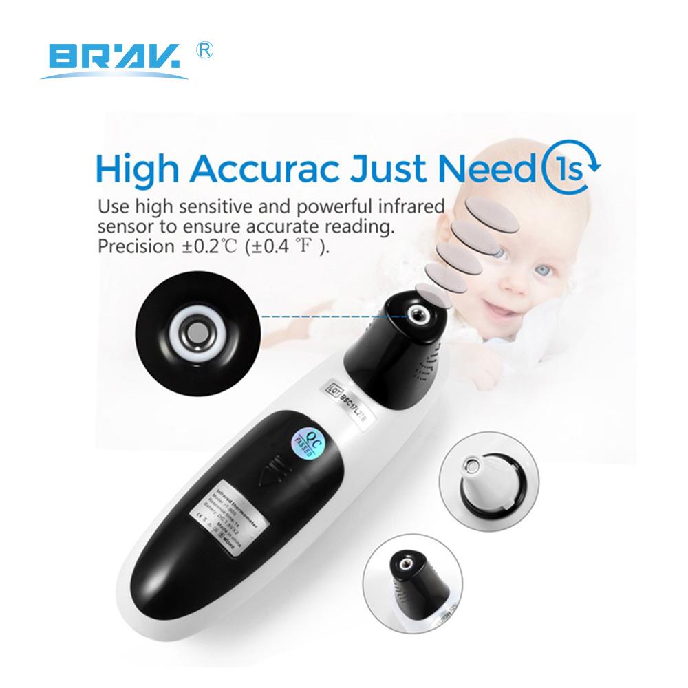 Smart Portable CE ROHS Adult Child Baby Fever Medical Home Digital 2 in 1Forehead Ear IR Infrared Thermometer