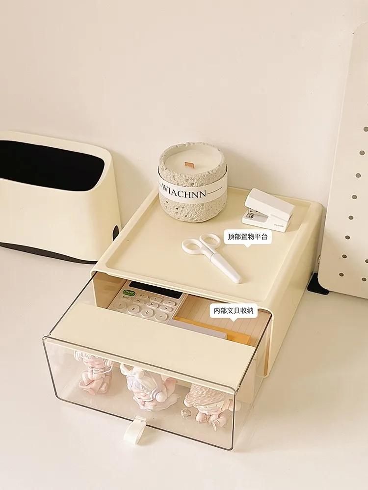 Полка-витрина для блайнд-боксов выдвижного типа, органайзер для канцелярских товаров, акриловый прозрачный настольный выставочный шкаф, коробка для хранения