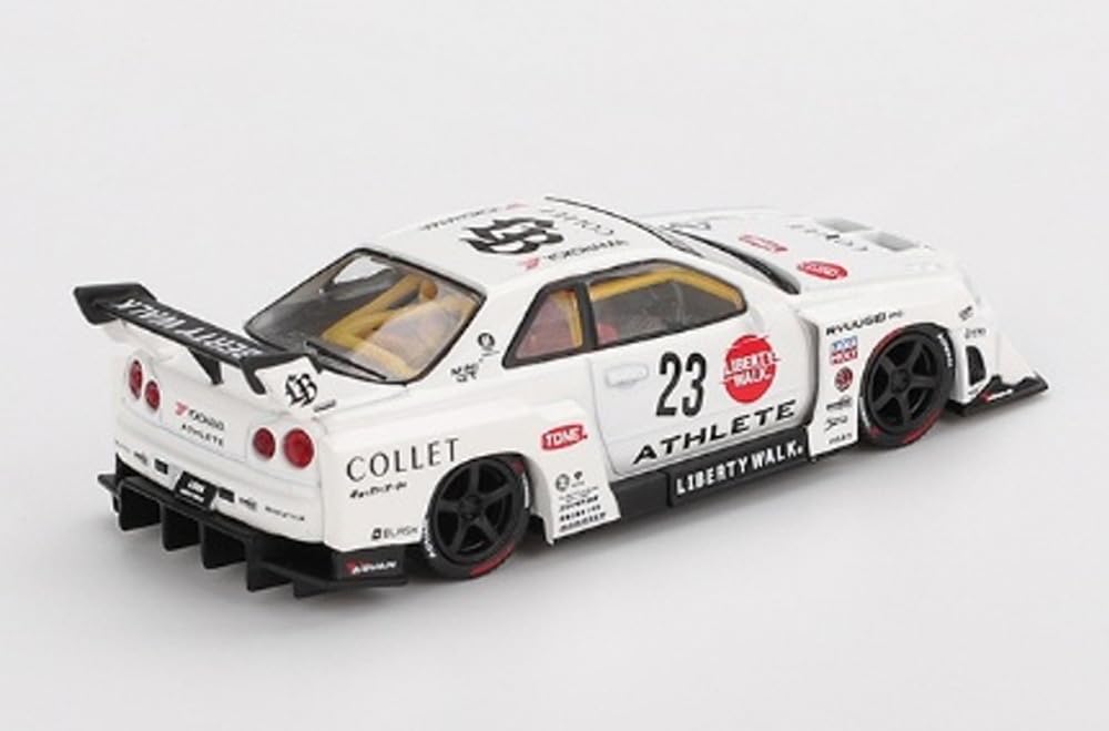 Sunrich MINI GT Scale Nissan Super Silhouette Finished Model 1/64 LB-ER34 ATHLETE/COLLET (Right-Hand Drive) MGT01059-BL